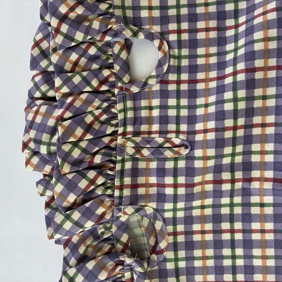Longaberger Liner in Blueberry Plaid - for a Large Picnic Basket Liner Only NEW - Picture 4 of 8